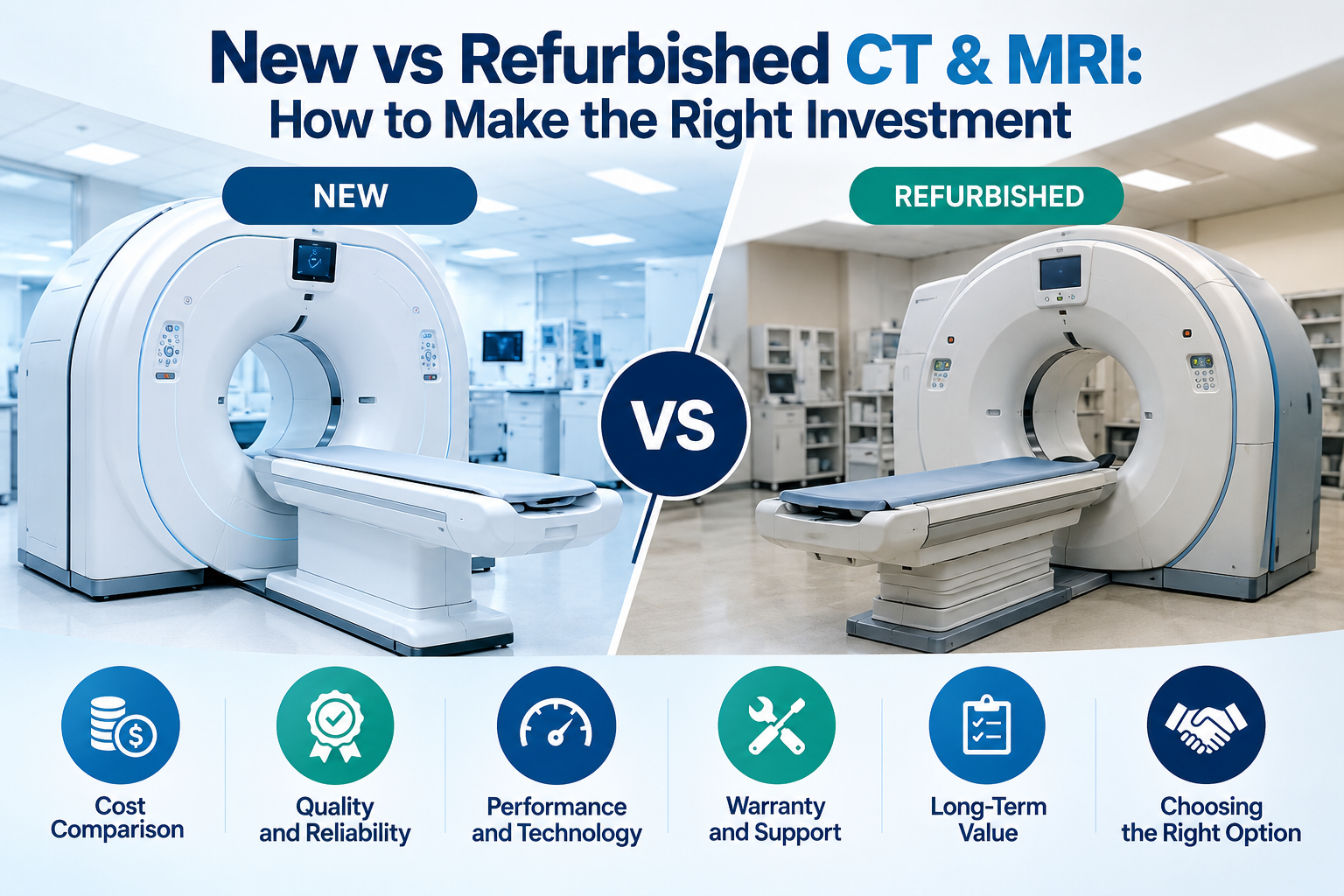 New vs Refurbished CT & MRI scanners in India comparison guide